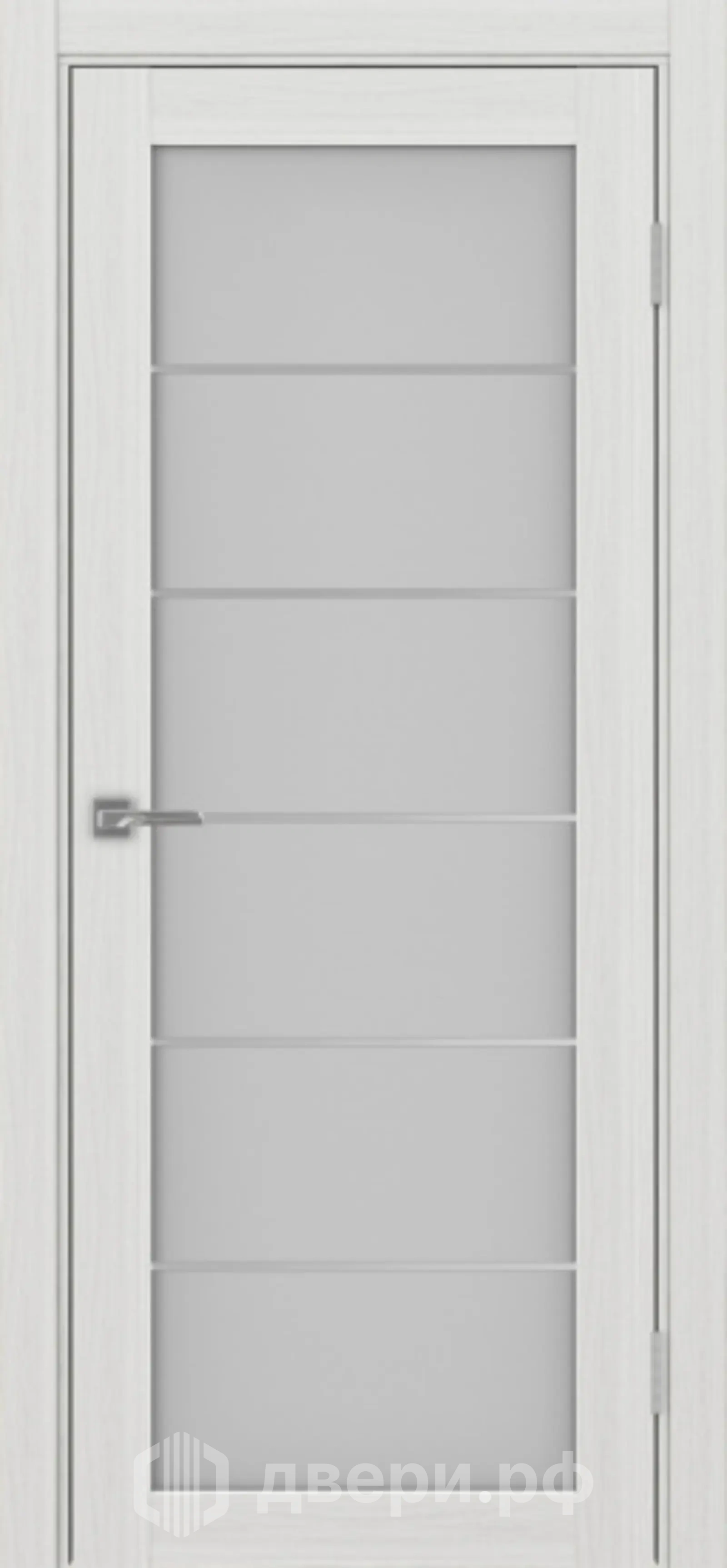фото: Межкомнатная дверь Турин 501AСС.2 Молдинг матовый хром