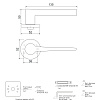 фото:  Ручка дверная Code Deco Slim H-40137-A №3